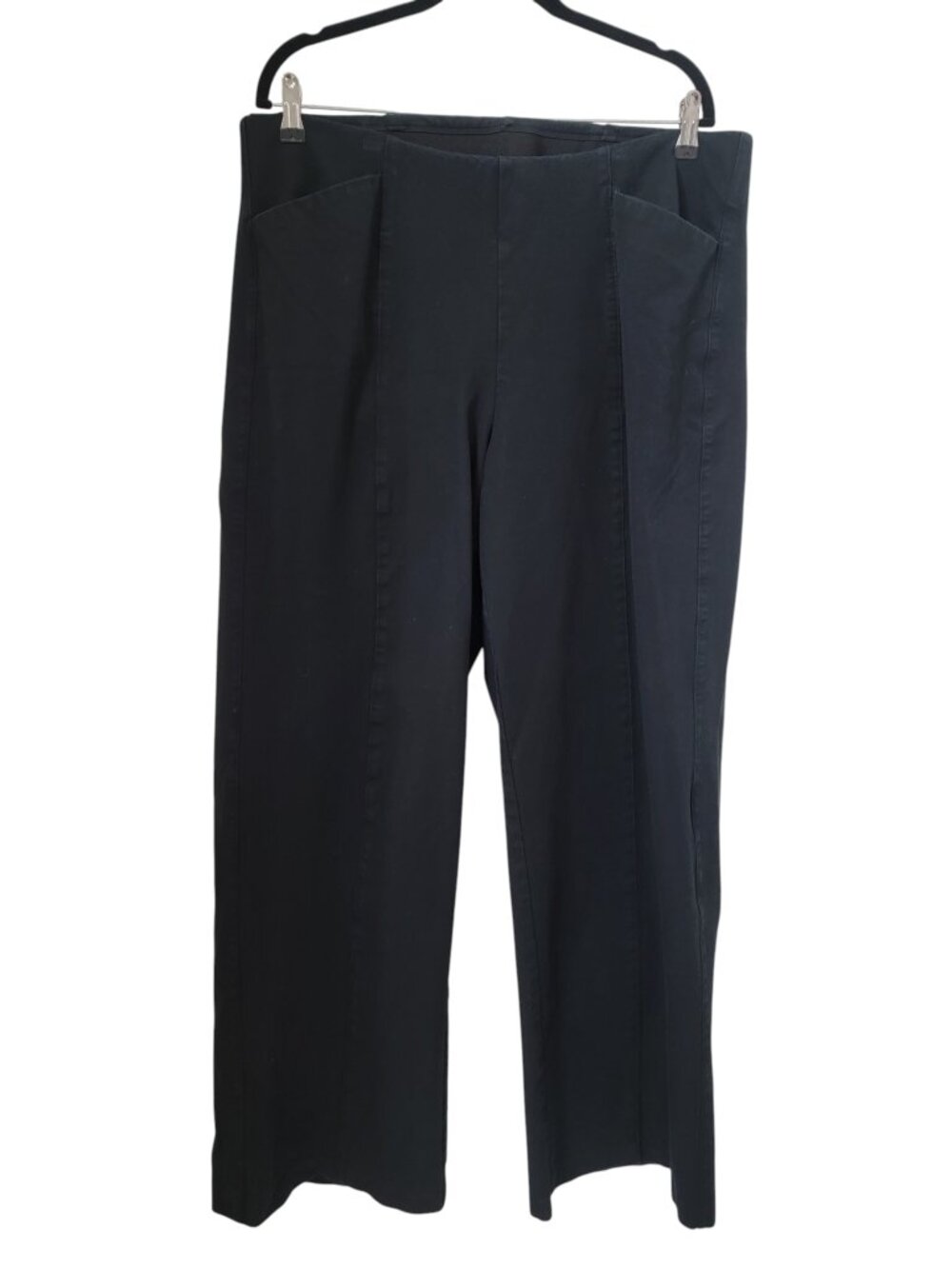Old Navy Size XL Tall Black High Rise Wide Leg Pull-On Pants